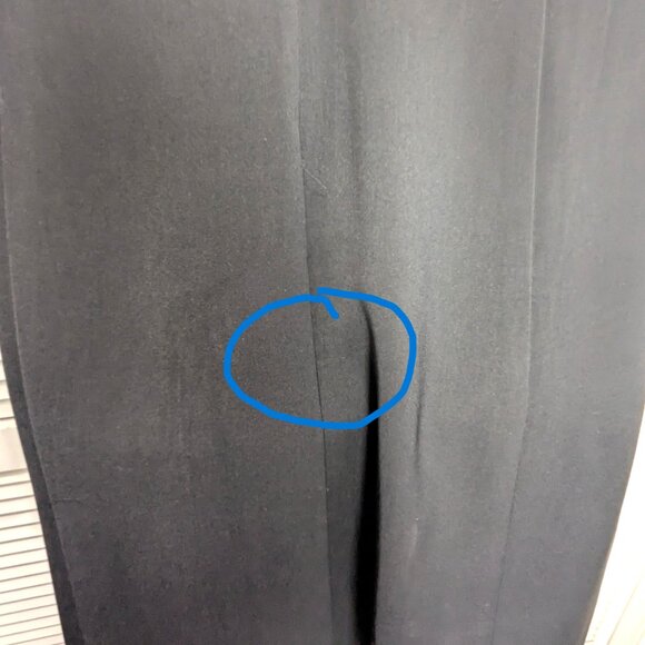 VTG 90s Hennes H&M Womens Long Blazer Jacket Black Sz Med Princess Cut A-Line - Picture 6 of 16